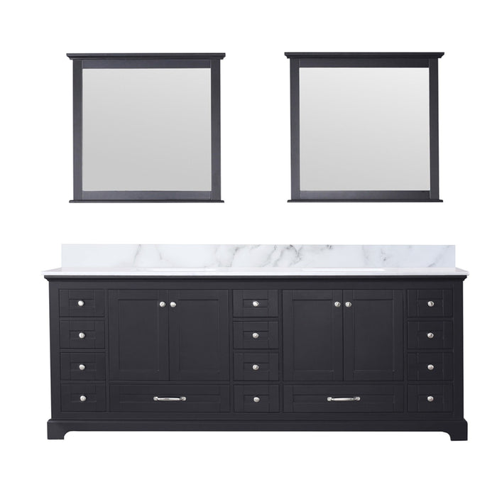 Lexora Home Dukes Bath Vanity with Carrara Marble Countertop