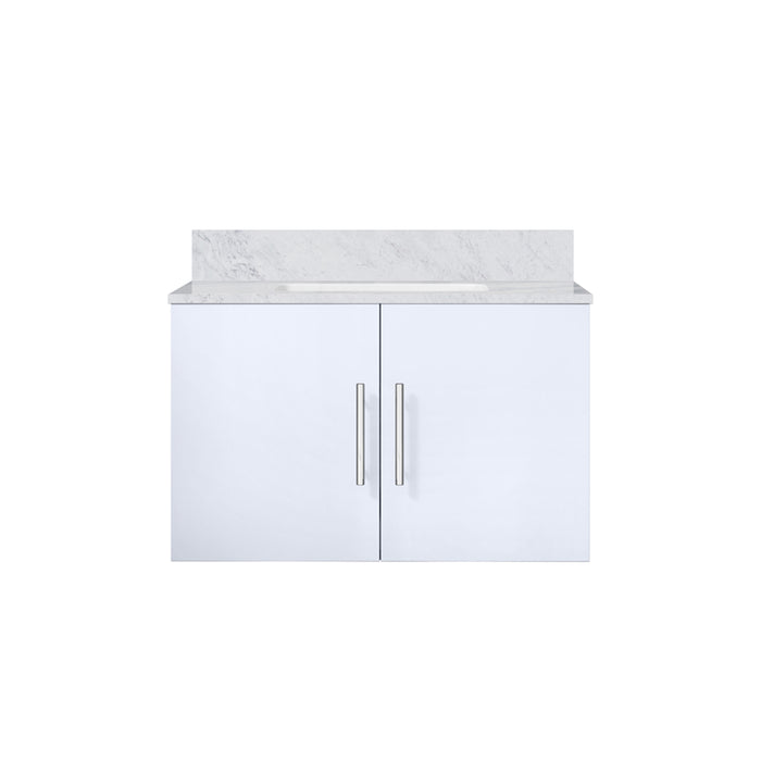 Lexora Home Geneva Bath Vanity with Carrara Marble Countertop