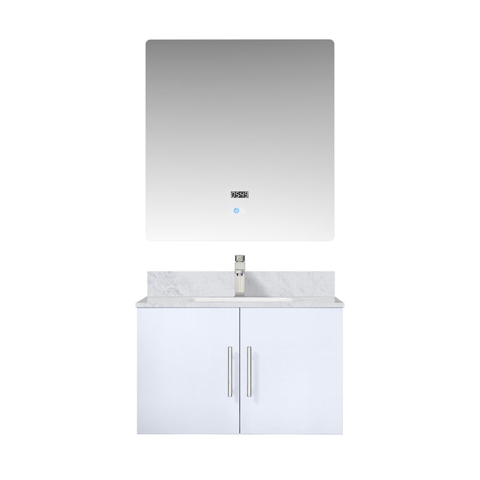 Lexora Home Geneva Bath Vanity with Carrara Marble Countertop