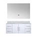 Lexora Home Geneva Bath Vanity with Carrara Marble Countertop