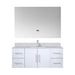 Lexora Home Geneva Bath Vanity with Carrara Marble Countertop