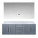 Lexora Home Geneva Bath Vanity with Carrara Marble Countertop