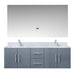 Lexora Home Geneva Bath Vanity with Carrara Marble Countertop