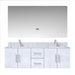 Lexora Home Geneva Bath Vanity with Carrara Marble Countertop