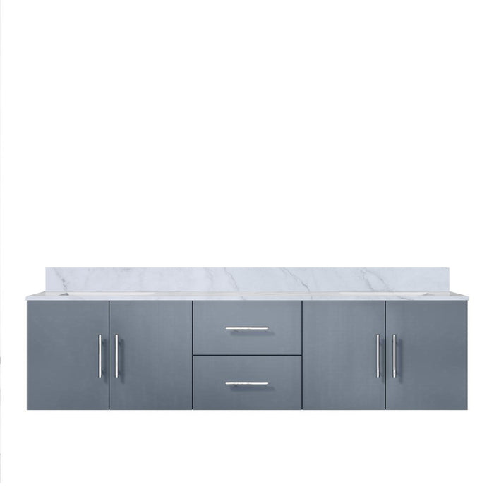 Lexora Home Geneva Bath Vanity with Carrara Marble Countertop