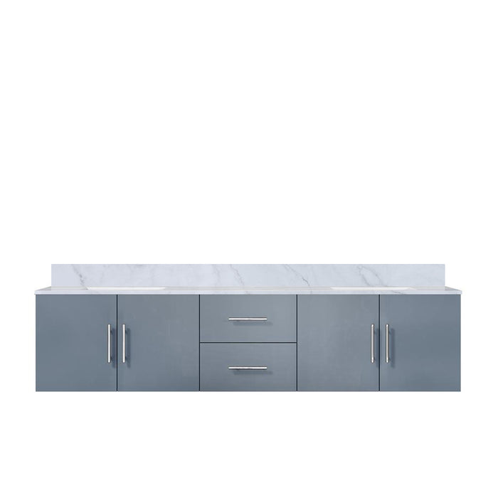 Lexora Home Geneva Bath Vanity with Carrara Marble Countertop