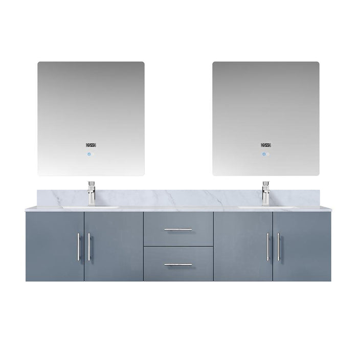 Lexora Home Geneva Bath Vanity with Carrara Marble Countertop