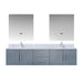 Lexora Home Geneva Bath Vanity with Carrara Marble Countertop