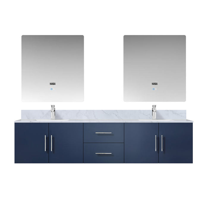 Lexora Home Geneva Bath Vanity with Carrara Marble Countertop