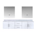 Lexora Home Geneva Bath Vanity with Carrara Marble Countertop