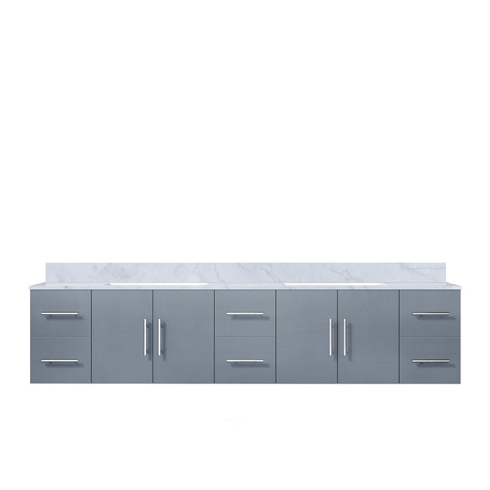 Lexora Home Geneva Bath Vanity with Carrara Marble Countertop