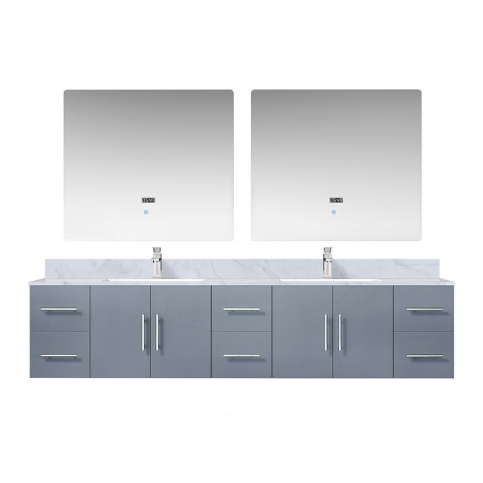 Lexora Home Geneva Bath Vanity with Carrara Marble Countertop