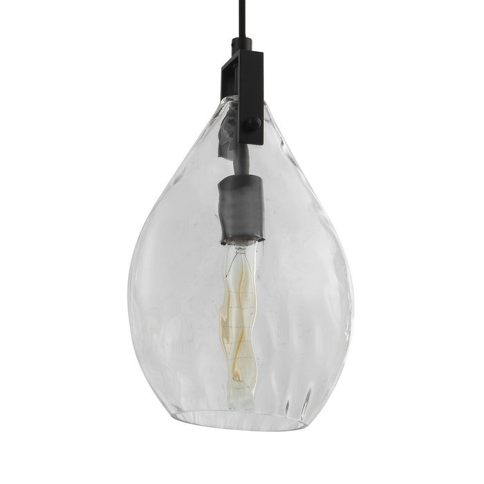 Uttermost Campester 1 Light Watered Glass Mini Pendant 22049