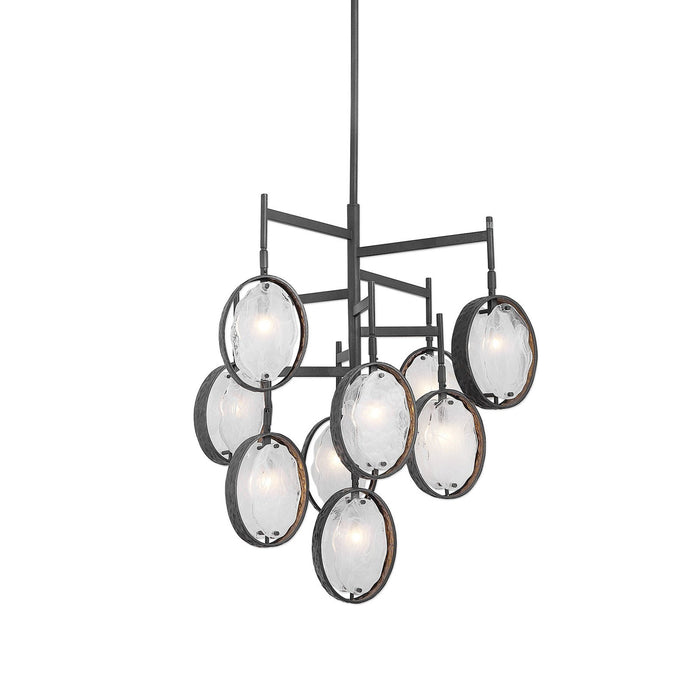 Uttermost Maxin Dark Bronze 9 Light Chandelier 21317
