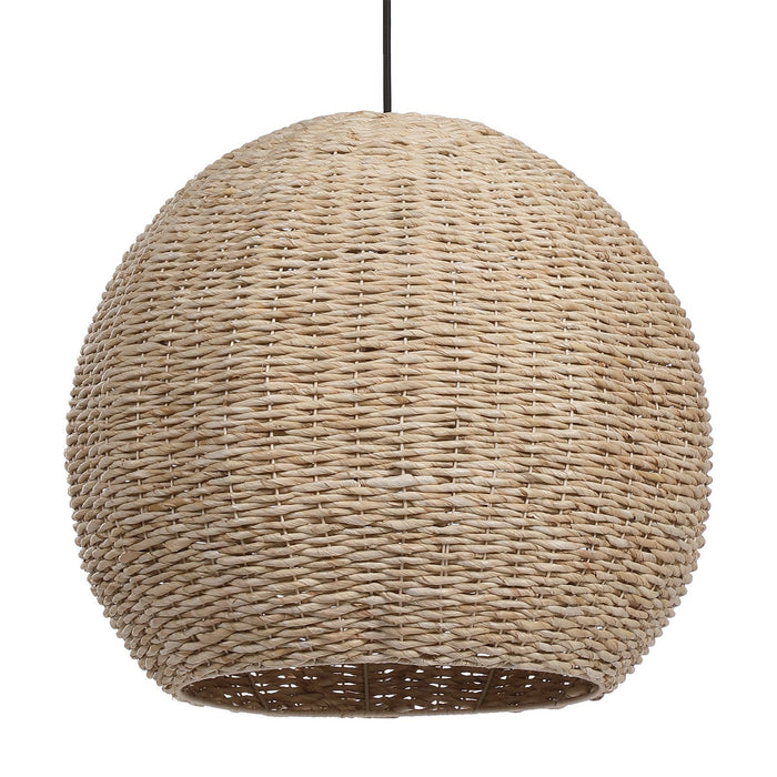 Uttermost Seagrass 1 Light Dome Pendant 21536