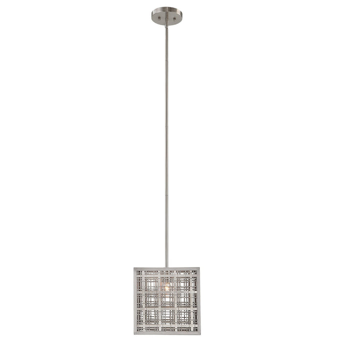 Uttermost Pendleton 1 Light Nickel Pendant 21569