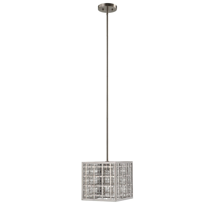 Uttermost Pendleton 1 Light Nickel Pendant 21569