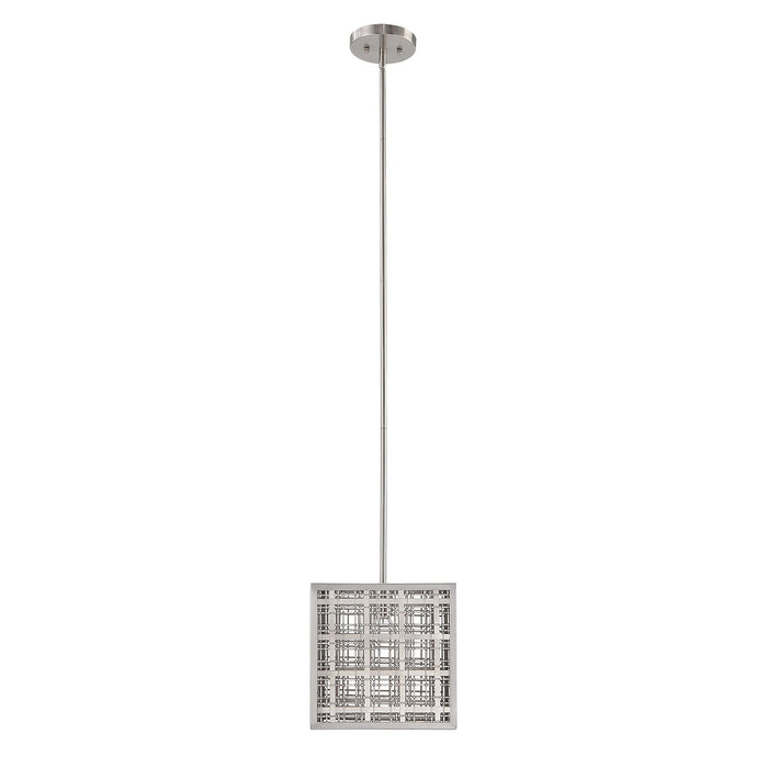 Uttermost Pendleton 1 Light Nickel Pendant 21569