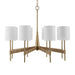 Uttermost Lautoka Rattan 8 Light Chandelier 21372
