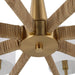 Uttermost Lautoka Rattan 8 Light Chandelier 21372