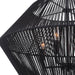 Uttermost Suva 4 Light Black Rope Pendant 21589