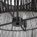 Uttermost Suva 4 Light Black Rope Pendant 21589