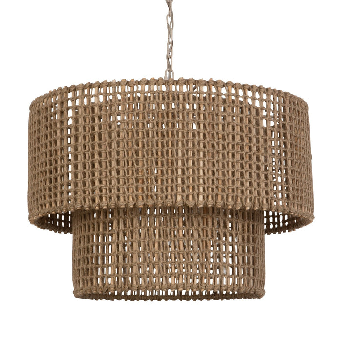 Uttermost Biswas Woven Jute 1 Light Pendant 21595