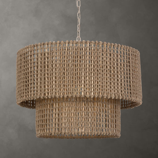 Uttermost Biswas Woven Jute 1 Light Pendant 21595