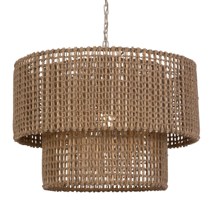 Uttermost Biswas Woven Jute 1 Light Pendant 21595
