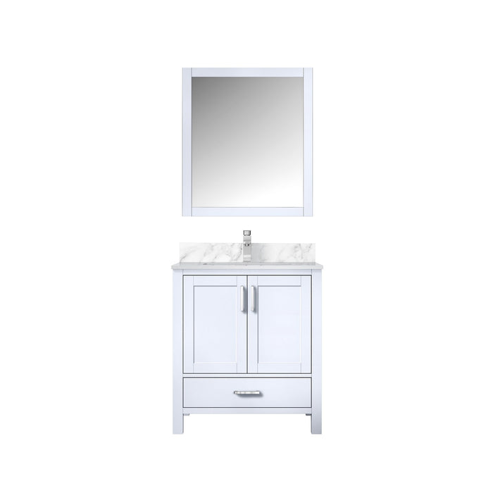 Lexora Home Jacques Bath Vanity with Carrara Marble Countertop