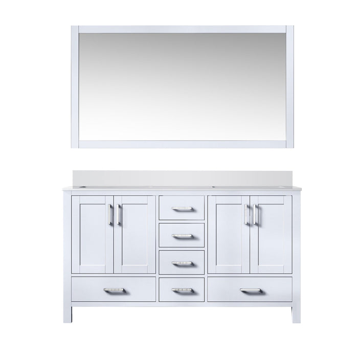 Lexora Home Jacques Bath Vanity with White Quartz Countertop