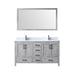 Lexora Home Jacques Bath Vanity with Carrara Marble Countertop