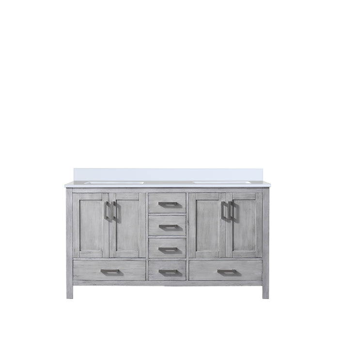 Lexora Home Jacques Bath Vanity with White Quartz Countertop