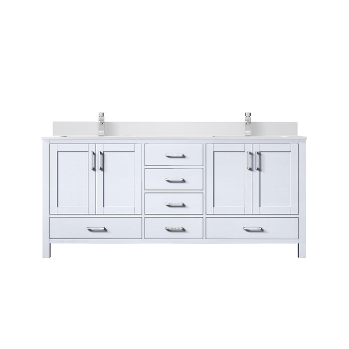 Lexora Home Jacques Bath Vanity with White Quartz Countertop