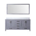 Lexora Home Jacques Bath Vanity with White Quartz Countertop