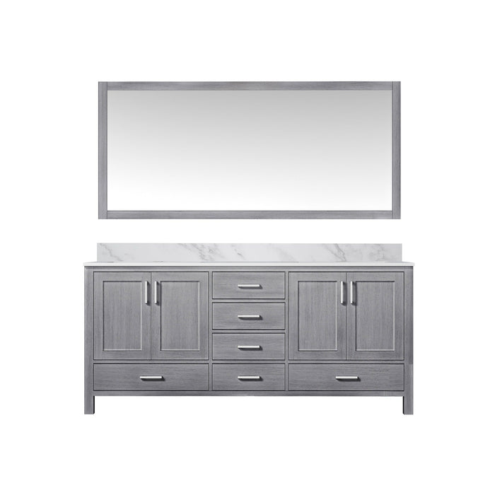 Lexora Home Jacques Bath Vanity with Carrara Marble Countertop