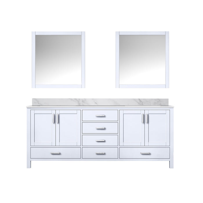 Lexora Home Jacques Bath Vanity with Carrara Marble Countertop