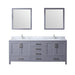 Lexora Home Jacques Bath Vanity with Carrara Marble Countertop