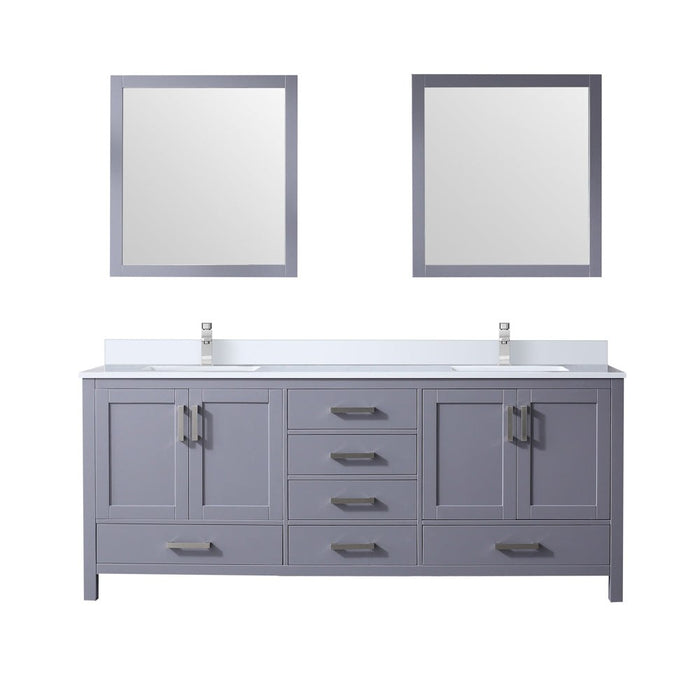 Lexora Home Jacques Bath Vanity with Cultured Marble Countertop