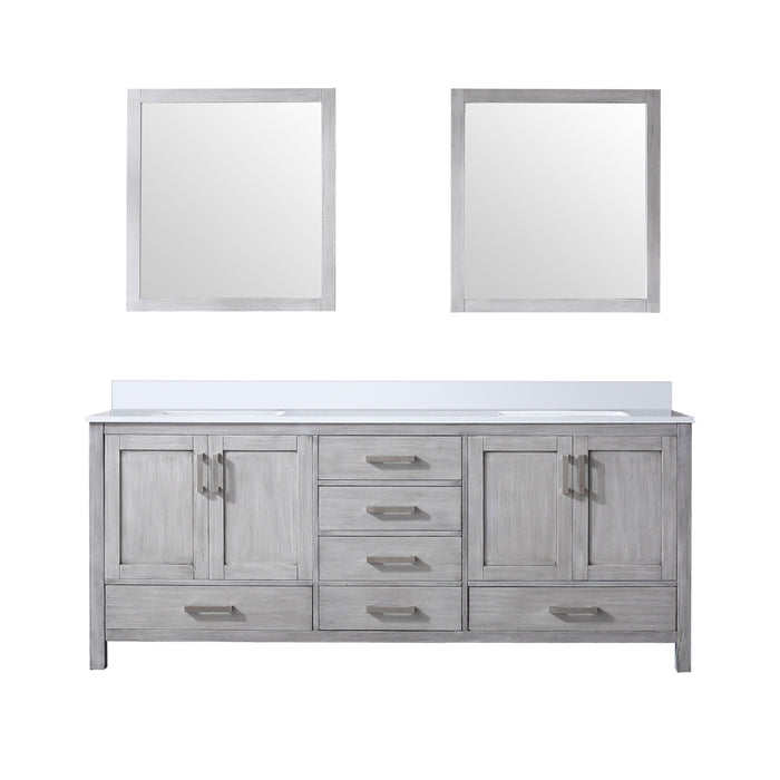 Lexora Home Jacques Bath Vanity with White Quartz Countertop