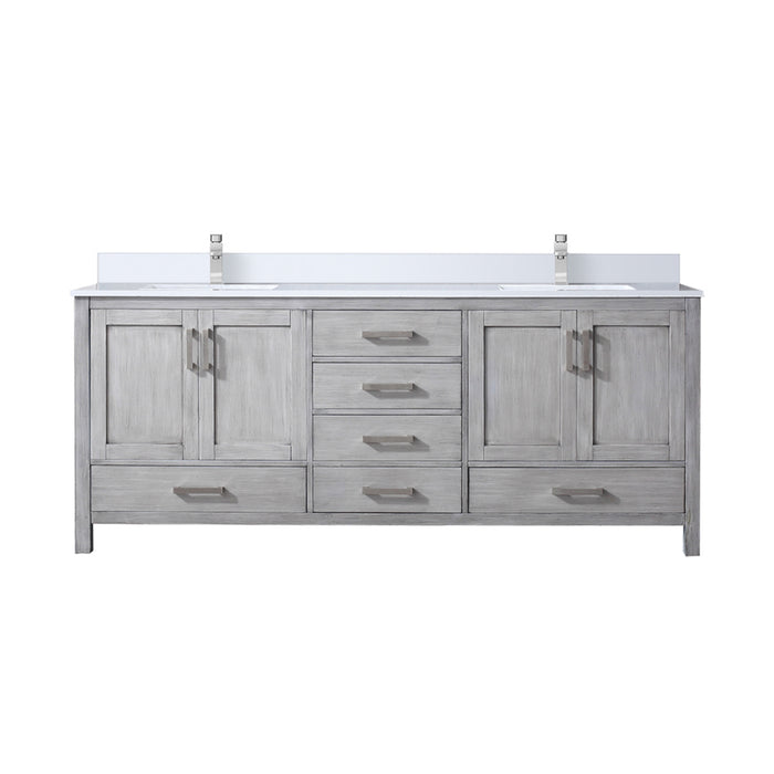 Lexora Home Jacques Bath Vanity with White Quartz Countertop