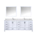 Lexora Home Jacques Bath Vanity with Carrara Marble Countertop