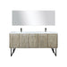 Lexora Home Lancy Bath Vanity with Cultured Marble Countertop