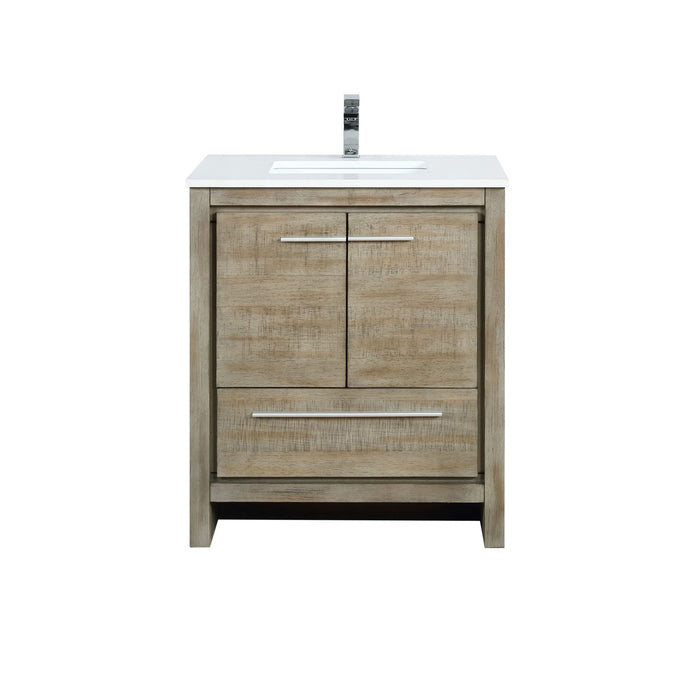 Lexora Home Lafarre Bath Vanity with Cultured Marble Countertop