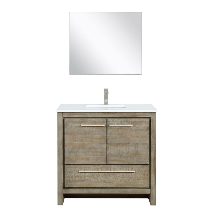 Lexora Home Lafarre Bath Vanity with Cultured Marble Countertop