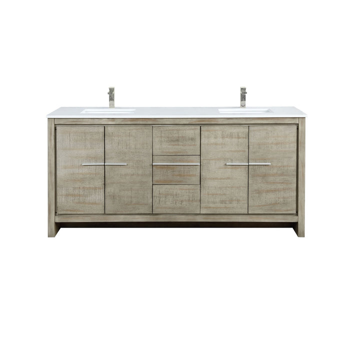 Lexora Home Lafarre Bath Vanity with Cultured Marble Countertop