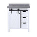 Lexora Home Marsyas Bath Vanity with Grey Quartz Countertop