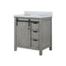 Lexora Home Marsyas Bath Vanity with White Quartz Countertop