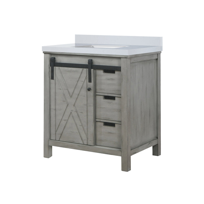 Lexora Home Marsyas Bath Vanity with Cultured Marble Countertop