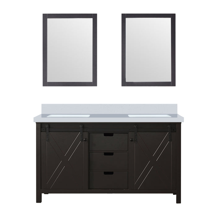 Lexora Home Marsyas Bath Vanity with Cultured Marble Countertop